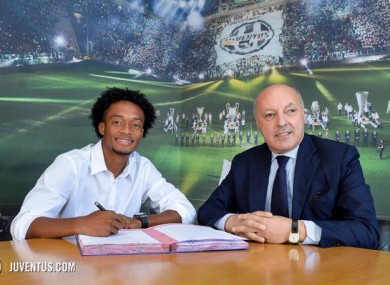 Cuadrado in Turin today.