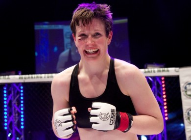 Aisling Daly celebrates after her last bout in Dublin, which was against Karl Benitez in December 2013.