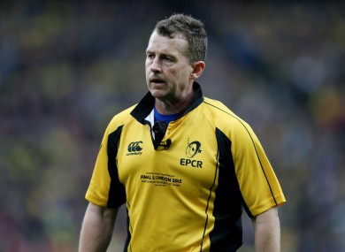 Well-known rugby referee Nigel Owens.