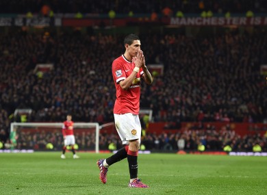 Di Maria scored three Premier League goals in 27 appearances.