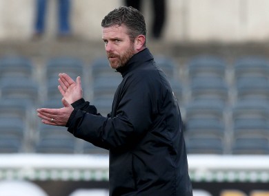 Kinsella was appointed caretaker boss last week.