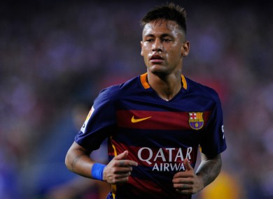Barcelona forward Neymar was linked with Man United during the summer.