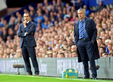 Martinez and Mourinho had an exchange of views after the game.