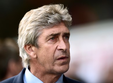 Manchester City manager Manuel Pellegrini refused to blame officials for his side's loss to Spurs.