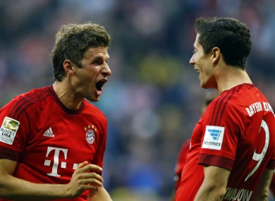 Thomas Muller and Robert Lewandowksi are two of five Bayern Munich players nominated.