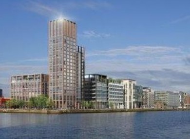 The new development planned for the Docklands.