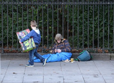 A man pictured on Christmas eve last year