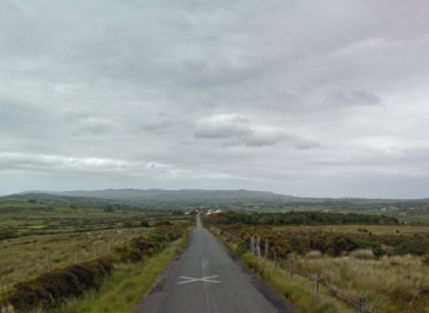 The Redcastle to Gleneely road at Moneydarragh.