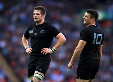 Carter and McCaw played in the famous meeting between the sides in 2007.