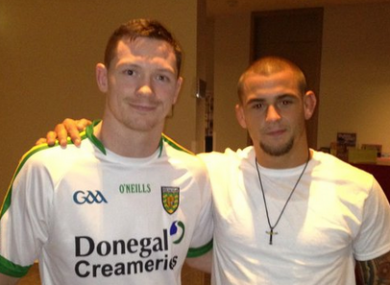 Duffy and Poirier together in Dublin last week.