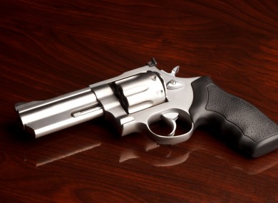 A .357 revolver.