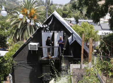Airbnb guests at an LA rental