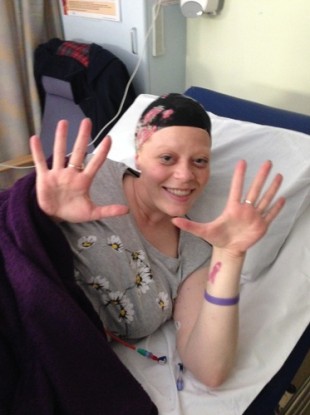 Lyndsey's 10th round of chemo.