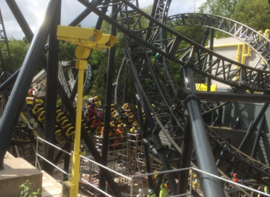 Those on the ride were stuck for hours before being removed by emergency services.