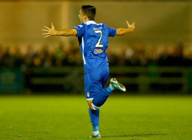 Goalscorer Shaun Kelly.