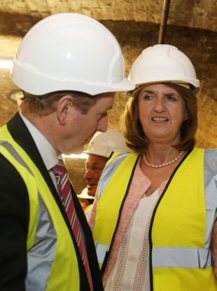 Enda Kenny and Joan Burton
