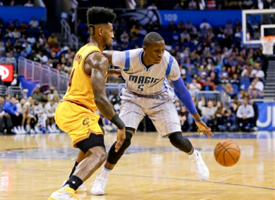 Iman Shumpert (left) in action.