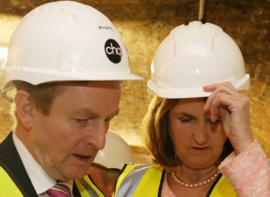 Enda Kenny and Joan Burton