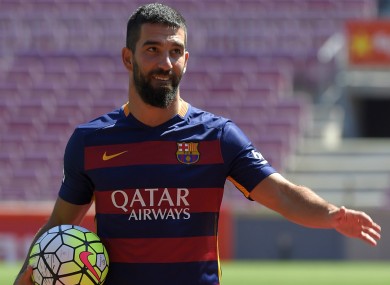 Barcelona midfielder Arda Turan joined the club in the summer.