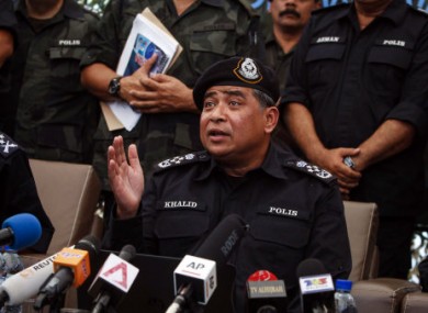 National Police Chief Khalid Abu Bakar says officers will have to pass a fitness test