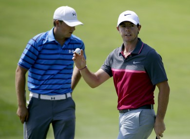 Rory McIlory and Jordan Spieth went head-to-head over night.