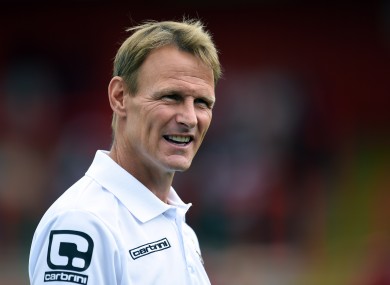 Sheringham was sacked last week.