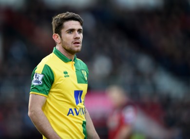 Brady hobbled out of Norwich's with Swansea earlier.
