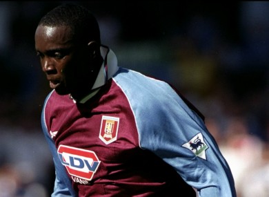 Former Aston Villa striker Dwight Yorke.