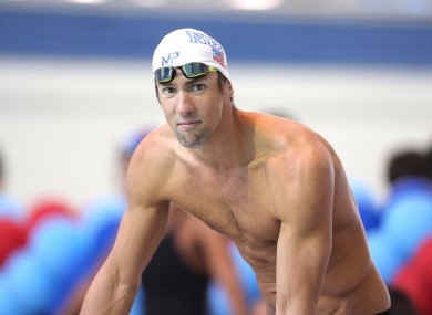 Gearing up for Rio: Michael Phelps.