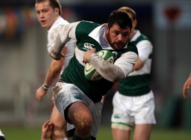 Kevin Moran in action for an Ireland XV in 2009.