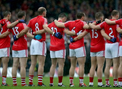The Cork team that lined out against the Kingdom in last year's Munster final replay.