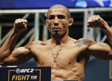 Former UFC featherweight champion Jose Aldo.