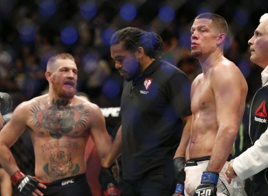 Conor McGregor after his defeat to Nate Diaz.