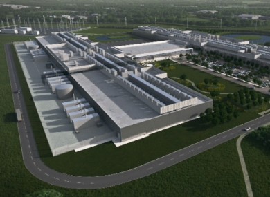A rendering of the Clonee data centre