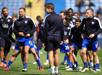 Three wins from their remaining four games will guarantee Leicester the Premier League title.