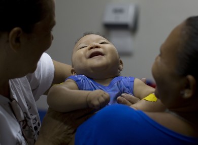 Caio Julio Vasconcelos, who was borning with microephaly pictured in February