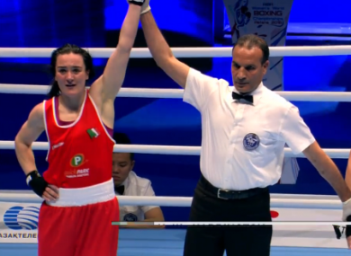 Kellie Harrington: faces Wenlu Yang in the 64kg final on Friday.