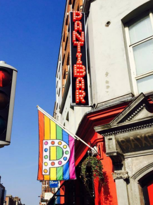The sign was erected last year.