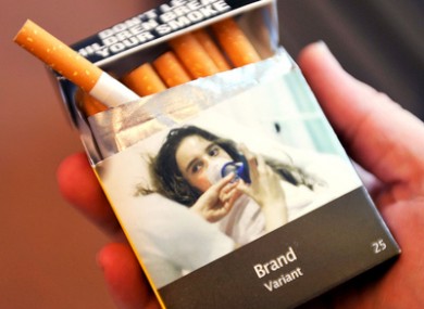 An example of Australia plain-packaged cigarettes