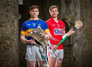 Tipperary's Brendan Maher and Cork's Bill Cooper will be in opposition next Sunday.