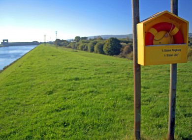 A ring buoy at the Ardnacrusha, Co Clare.
