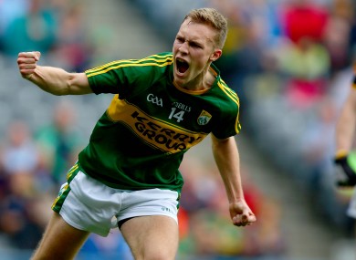 Bryan Sweeney celebrating his goal against Tipperary in last year's All-Ireland minor final.
