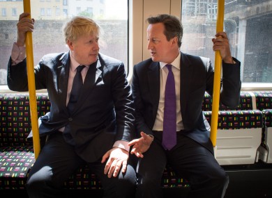 Boris Johnson and David Cameron - 'in happier times' (as these captions always seem to say).