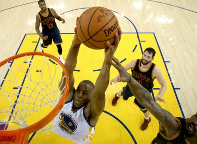 Golden State Warriors in action against Cleveland Cavaliers