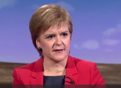 Scottish First Minister Nicola Sturgeon