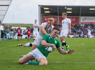Daly scoring in the final against England.