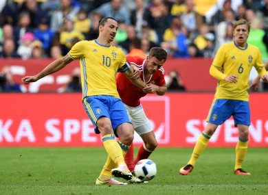 Zlatan Ibrahimovic will be hoping to the give Sweden the perfect start against Ireland on Monday.