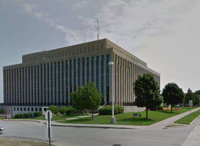 The courthouse in St. Joseph, Michigan, about 100 miles north of Chicago.