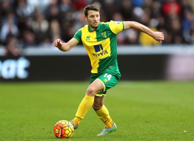 Hoolahan has been with Norwich since 2008.