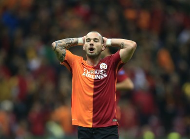 Sneijder was given a nice surprise on his return to pre-season training.